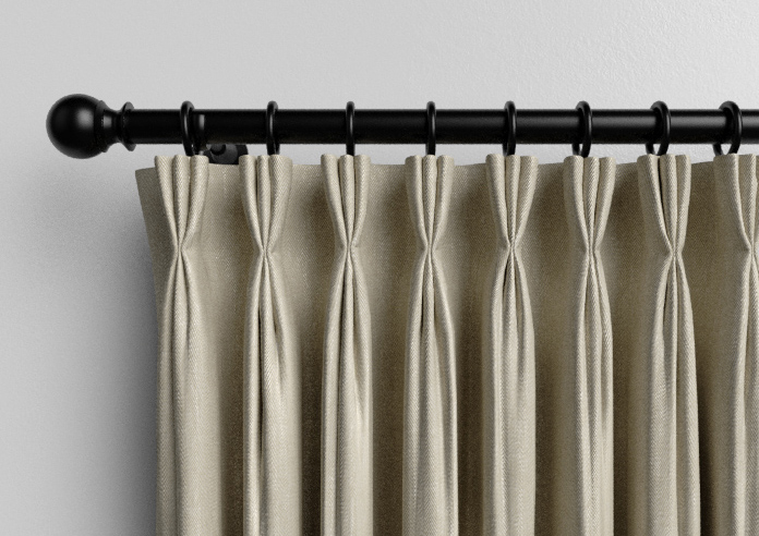 Delicate Chevron, Hessian - Made to Measure Curtains - Image 11